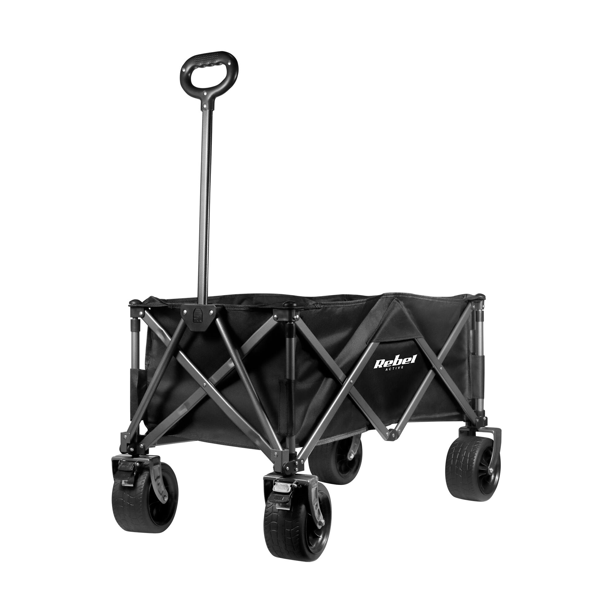 Wózek plażowy transportowy składany ogrodowy turystyczny Rebel 150L 100kg 4/6
