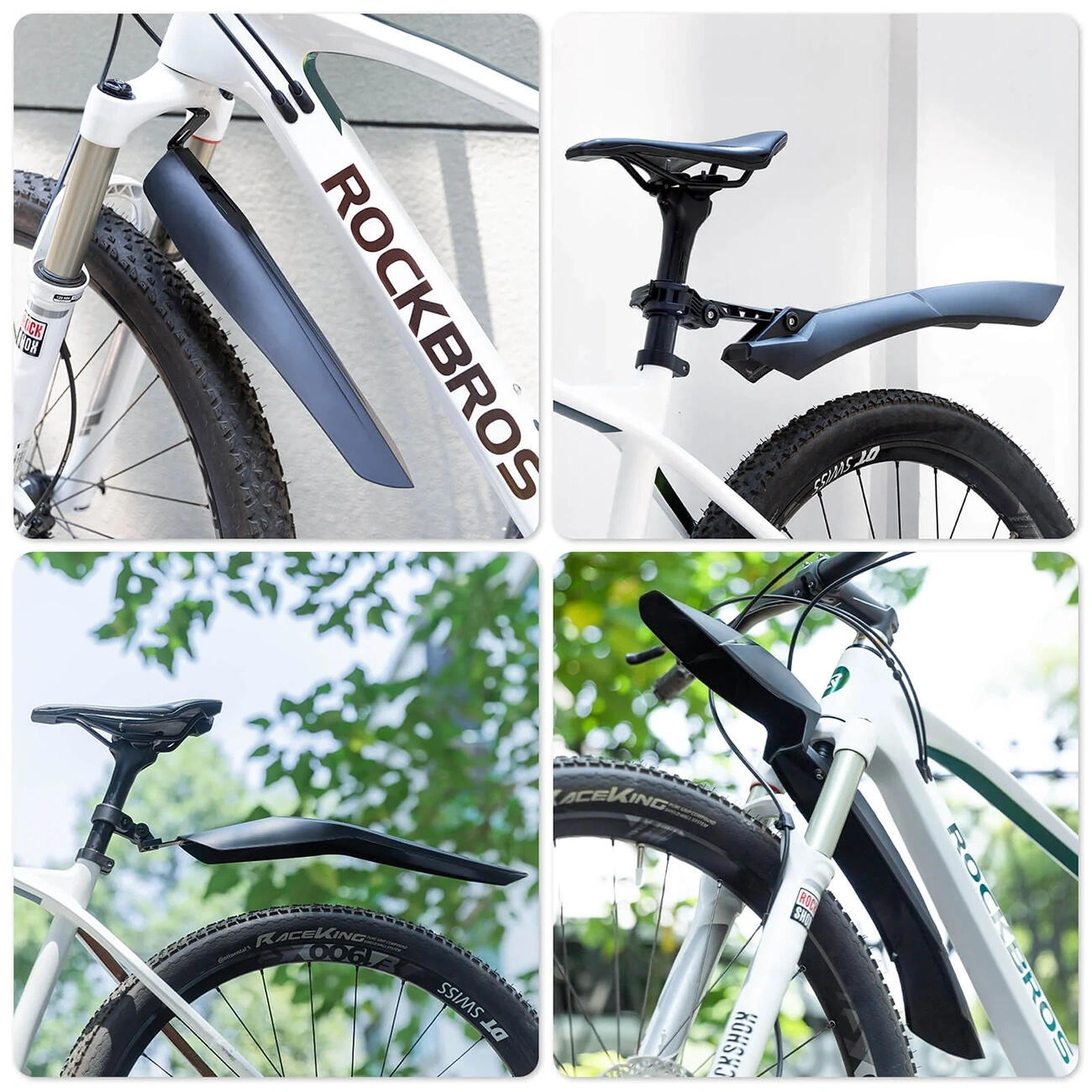 Błotniki rowerowe przedni i tylny 24" 6/7