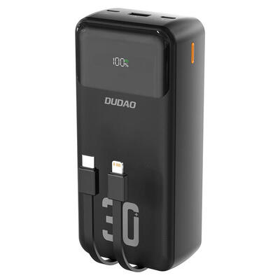 Powerbank geïntegreerde kabels dudao