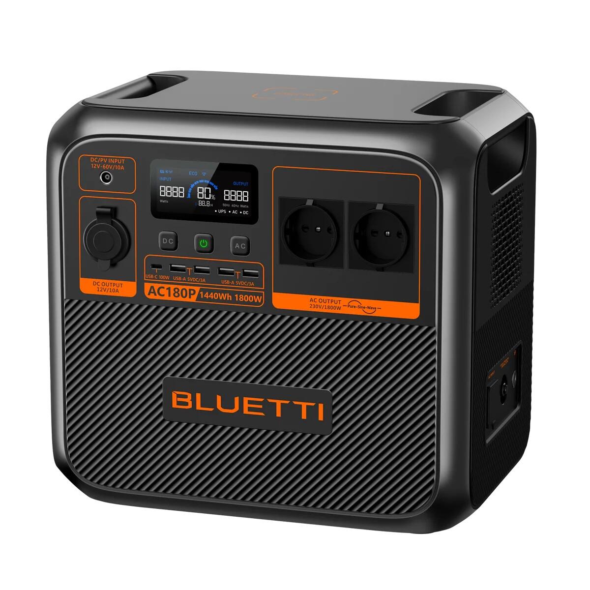 AC180P 1440Wh/1800W Solar-Powerstation für Camping, Notfälle & Backup-Strom 4/4