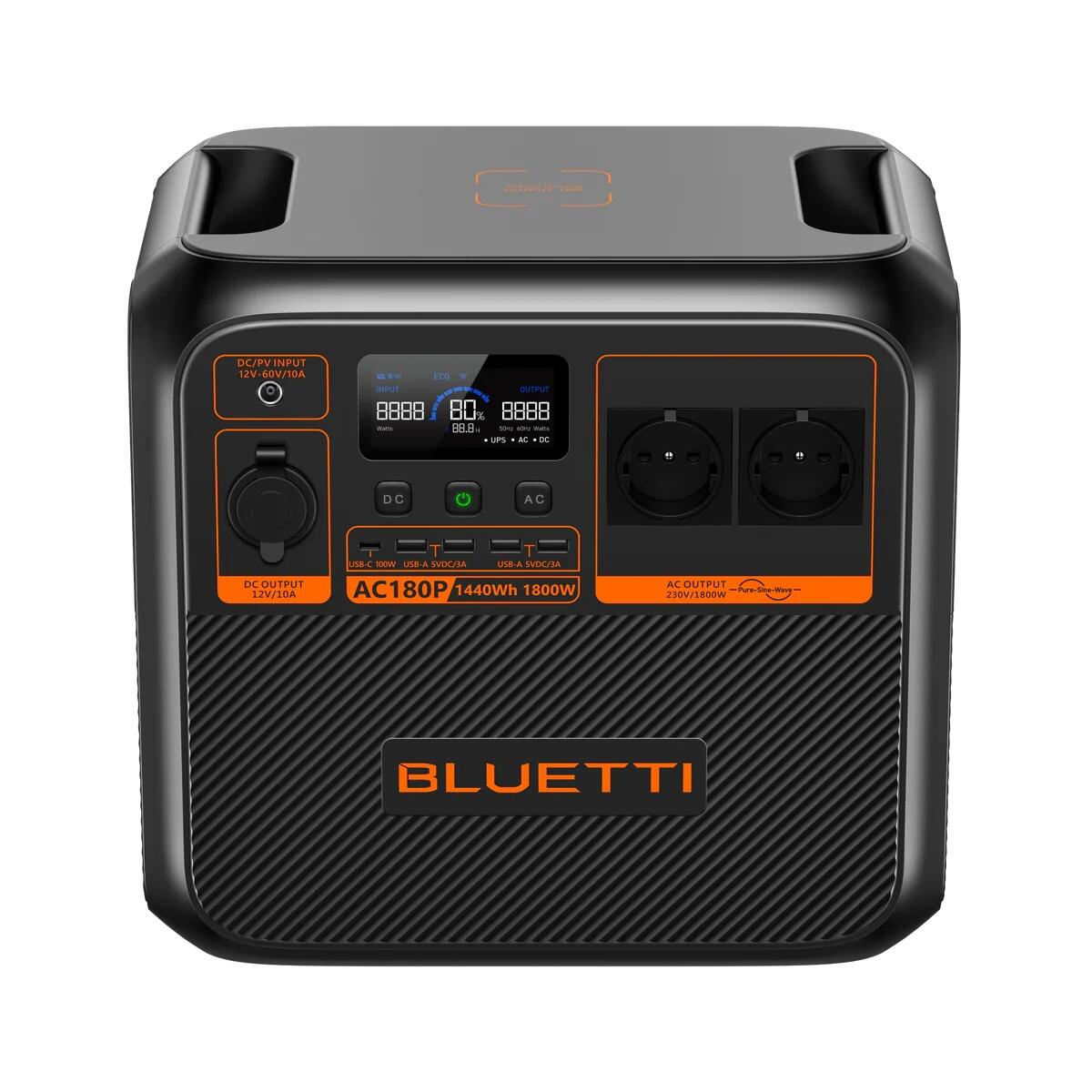 AC180P 1440Wh/1800W Solar-Powerstation für Camping, Notfälle & Backup-Strom 3/4