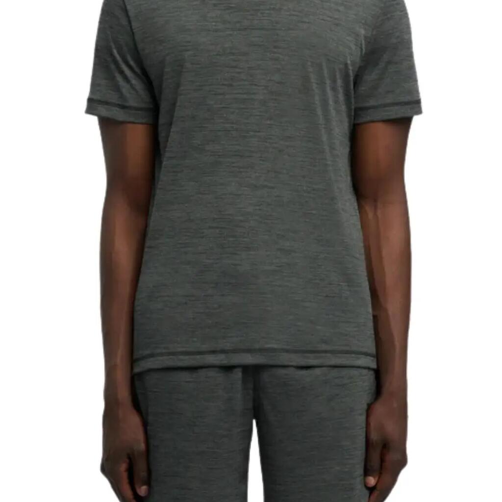 REEBOK ID Train Melange Tech men’s T-shirt, grey, regular fit.
