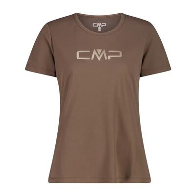 T-shirt con col rotondo e logo donna CMP