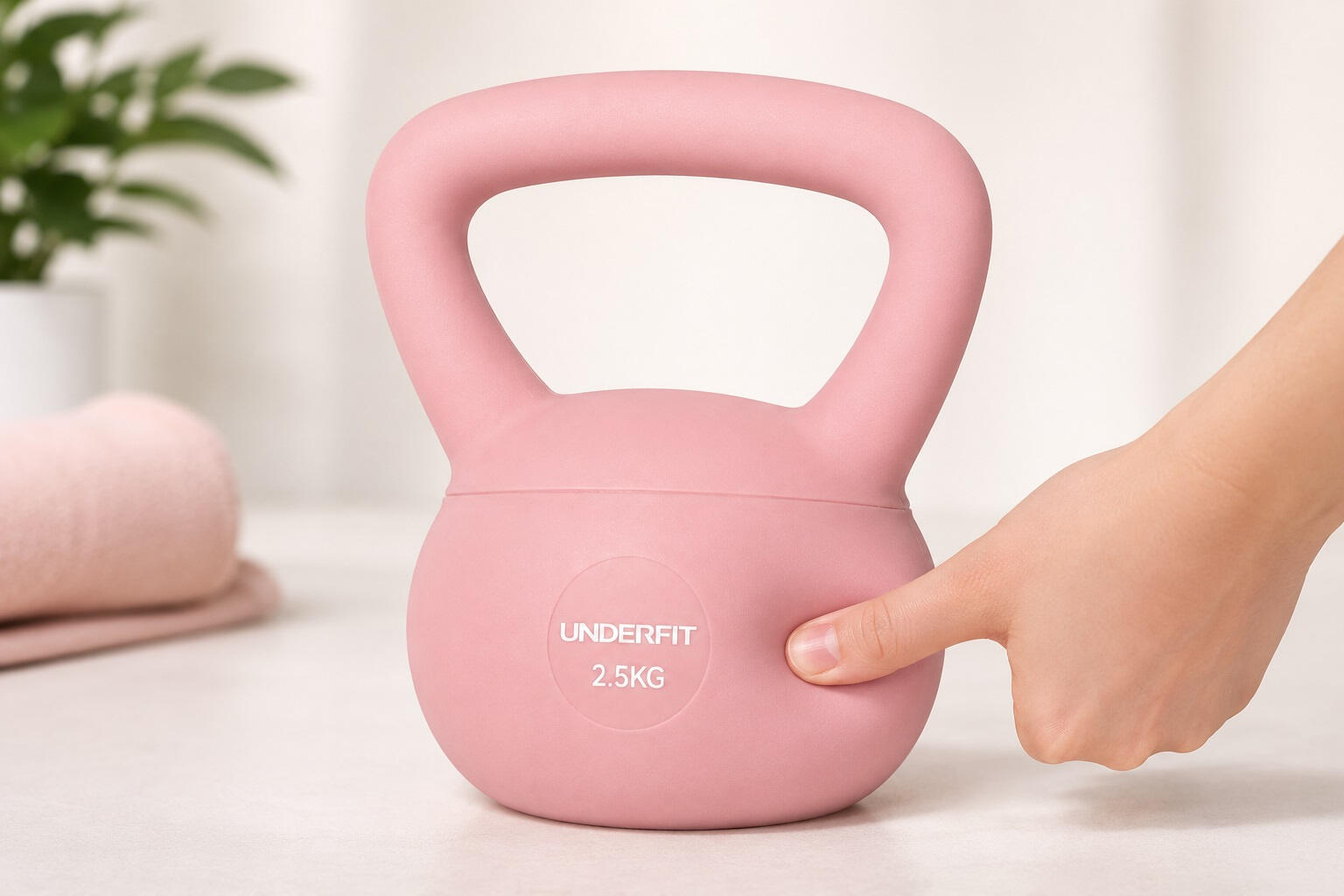 Kettlebells Soft UNDERFIT 2,5 kg - Pulse Pink 9/13