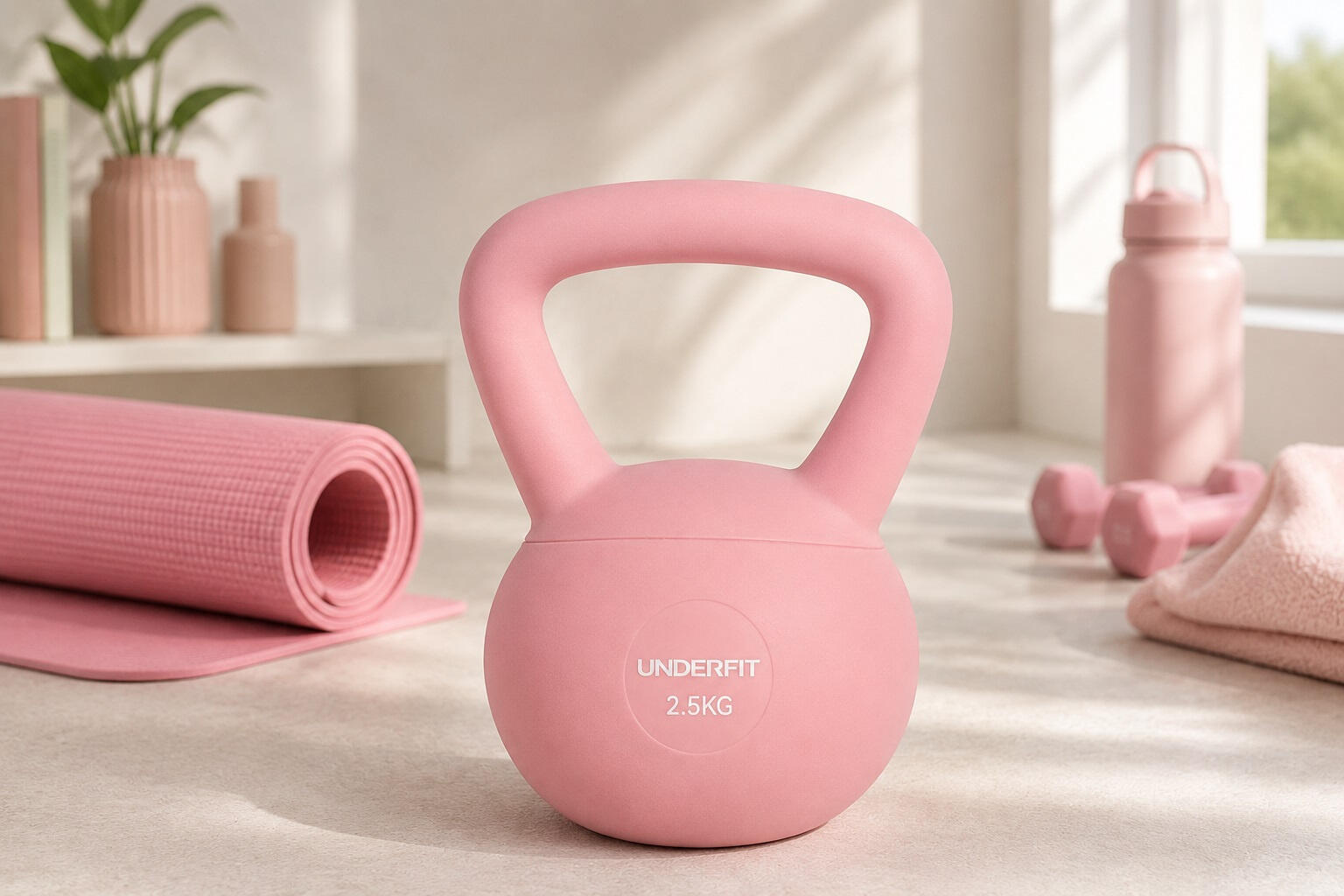 Kettlebells Soft UNDERFIT 2,5 kg - Pulse Pink 8/13