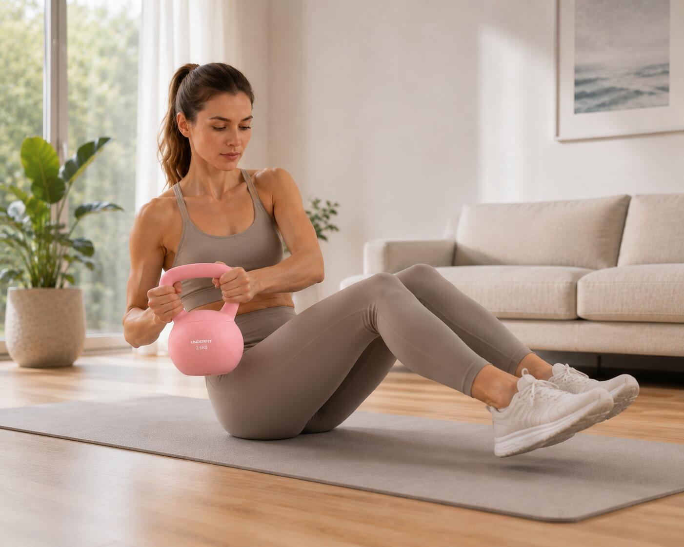 Kettlebells Soft UNDERFIT 2,5 kg - Pulse Pink 6/13