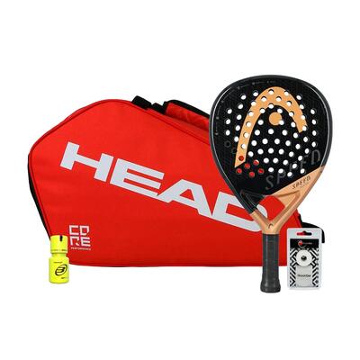 Pack head speed motion paletero padel combi red