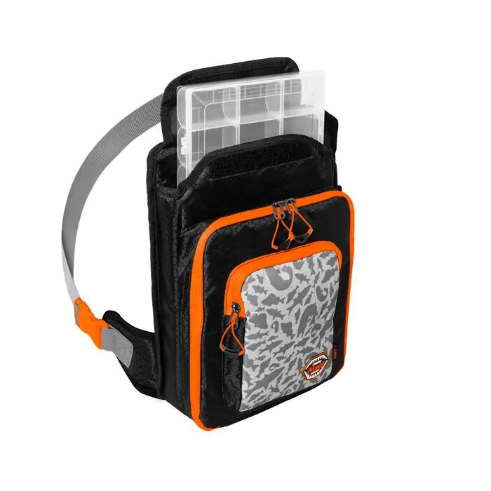 Rucsac crossbody Delphin ATAK! Swift 25x35x13 cm, negru/verde