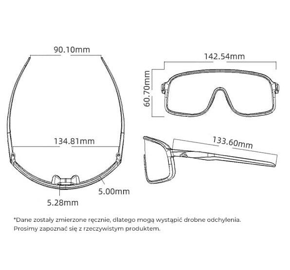 Okulary sportowe unisex Rockbros 14210010004 z polaryzacją 3/3