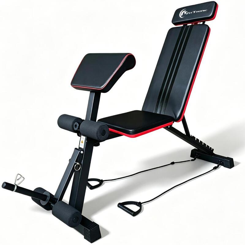 Banca de exercitii reglabila FitTronic® B231, spatar reglabil