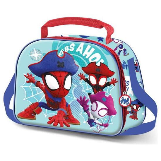Sac d'école Avengers pour enfants, en polyester avec poignées, rouge