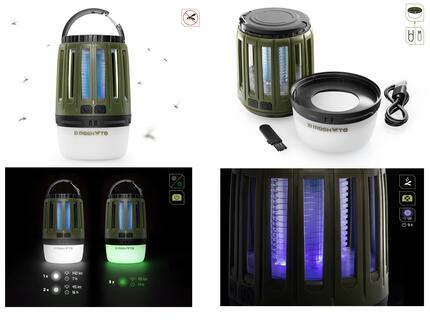 Lampe de camping - MOSKYTO 3 W / 2600 mAh - Anti-moustique