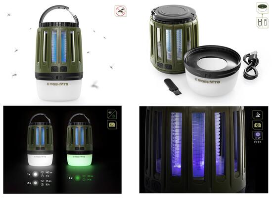 Lampe de camping - MOSKYTO 3 W / 2600 mAh - Anti-moustique