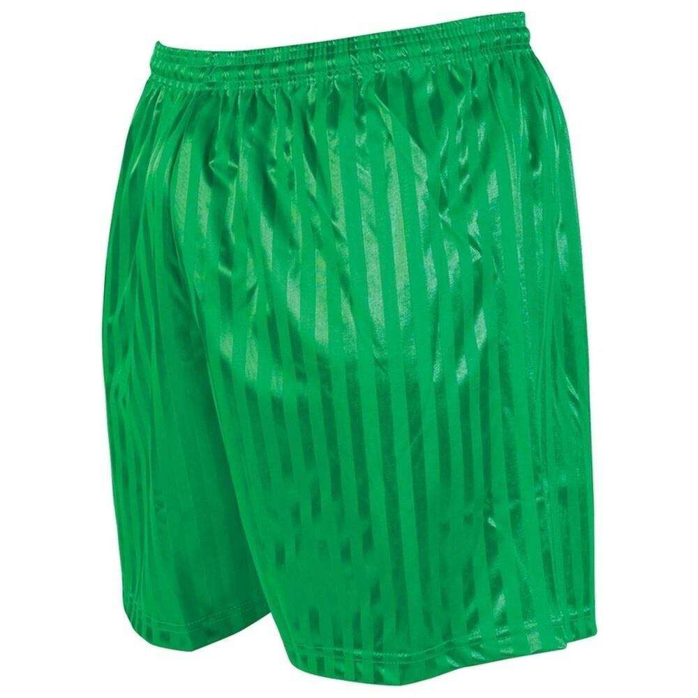 PRECISION Unisex Adult Continental Striped Football Shorts (Green)