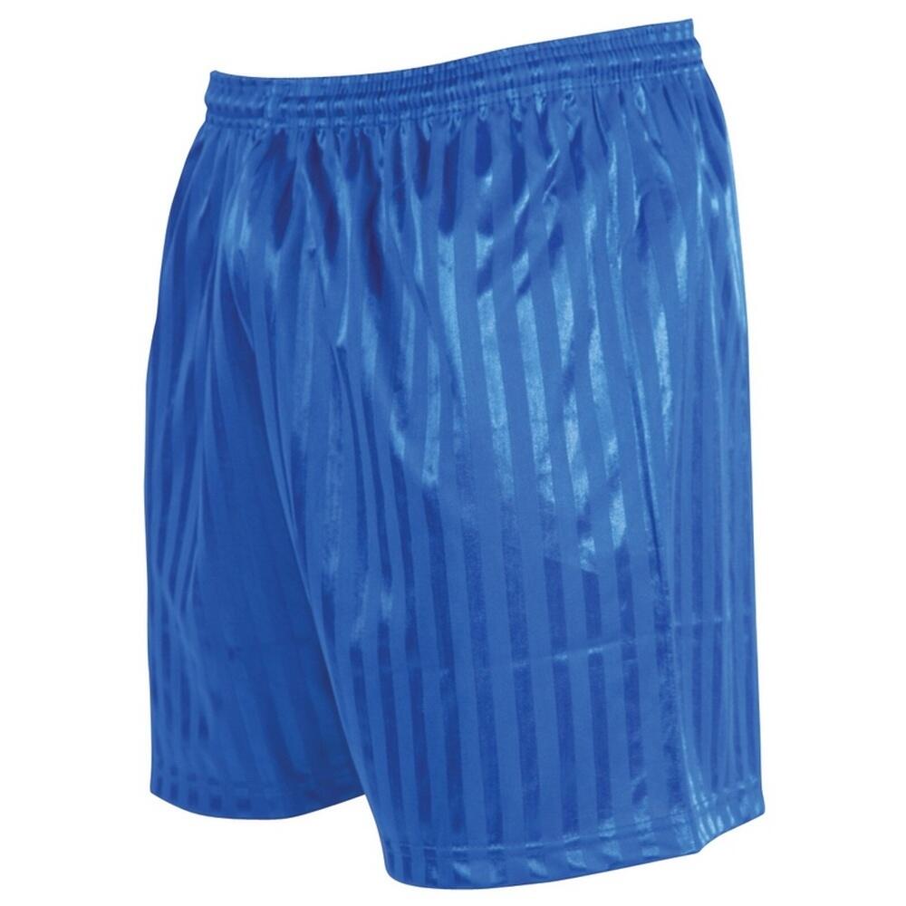 PRECISION Unisex Adult Continental Striped Football Shorts (Royal Blue)