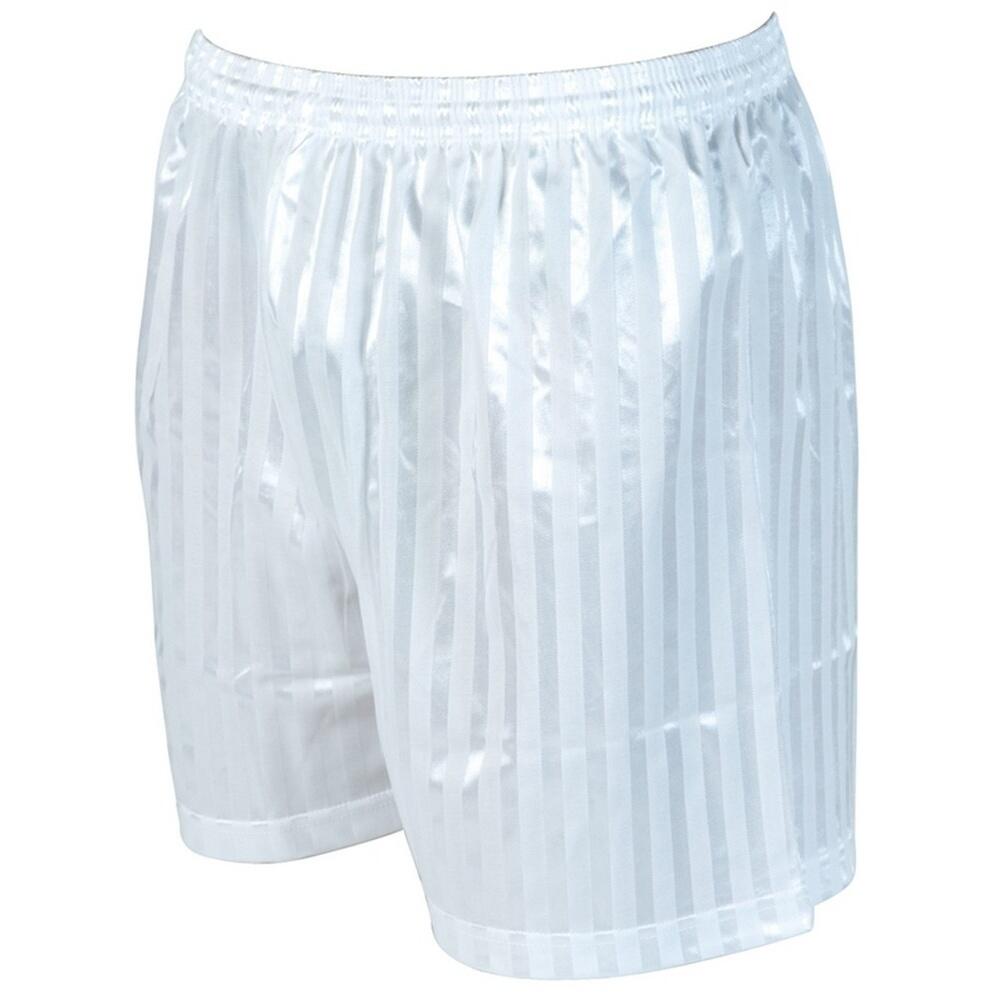 PRECISION Bambini A Strisce Pantaloncini Da Calcio Precision Continental Bianco