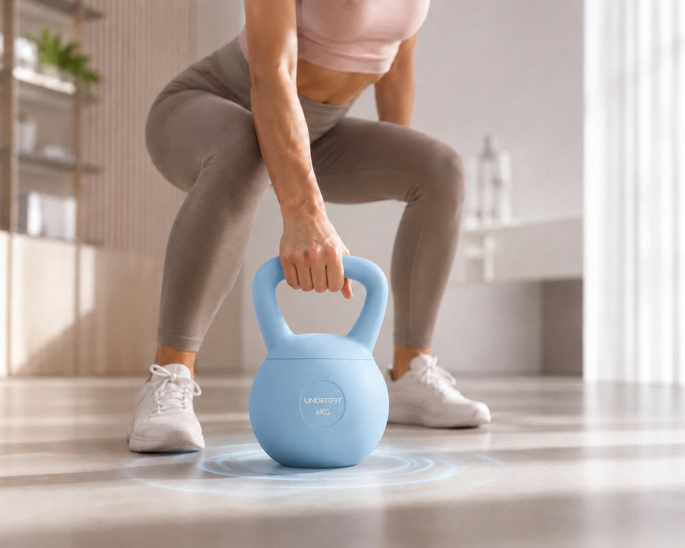 Kettlebells Soft UNDERFIT 6 kg - Ice Blue 11/12