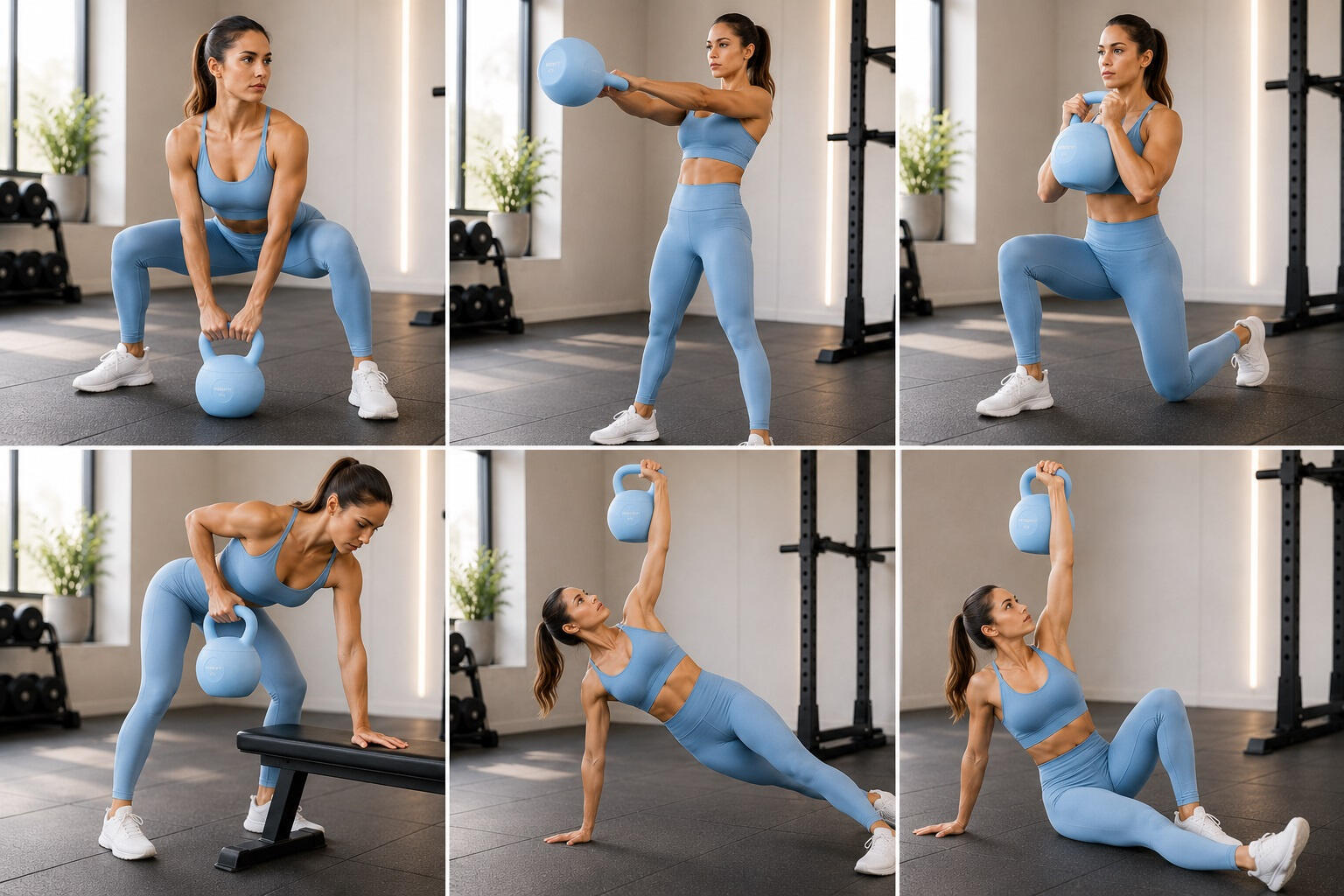 Kettlebells Soft UNDERFIT 6 kg - Ice Blue 10/12