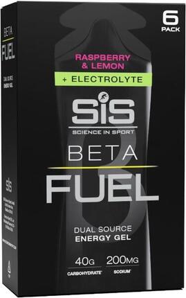 Gel énergétique Beta Fuel + Electrolyte SIS – Framboise et citron – 6 x 60 ml