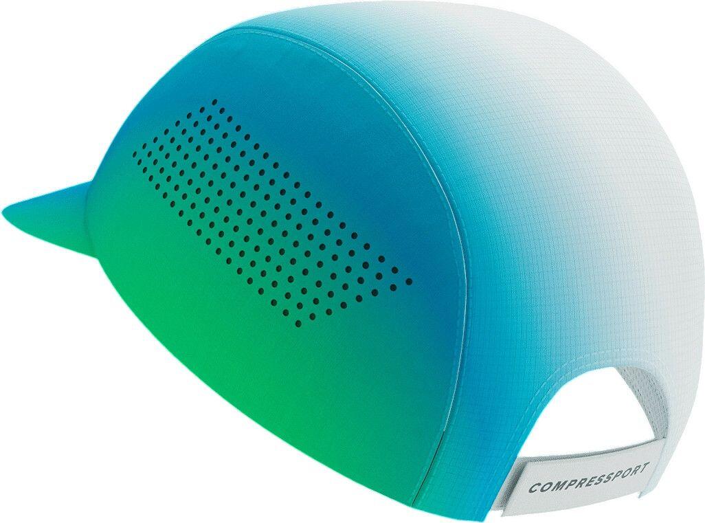 Cappellino Compressport Pro Racing Star Bianco/Blu/Verde 3/6