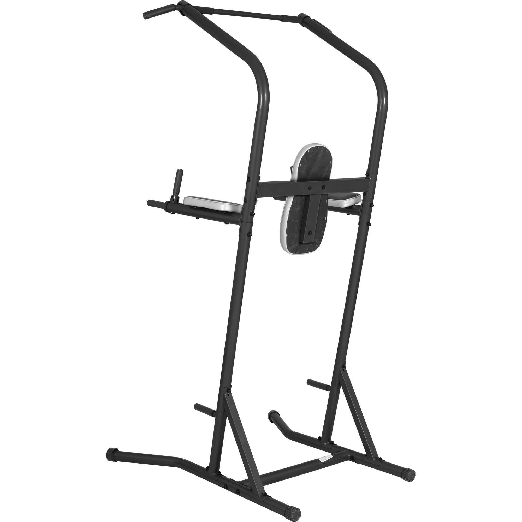 Silla Romana Musculación Gorilla Sports  Plateado /Negro 3/7