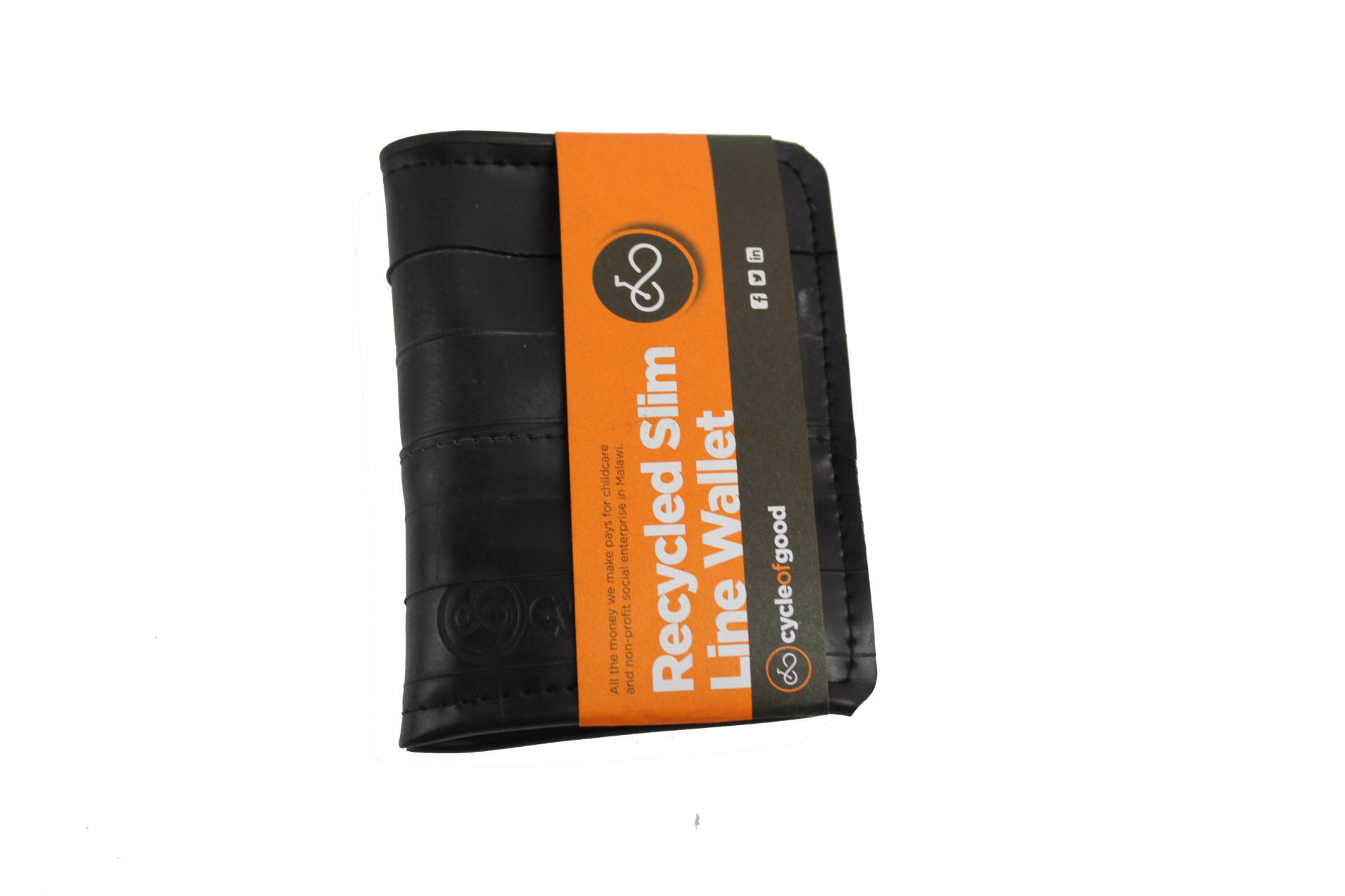 Recycled Inner Tube Slimline Wallet 3/3