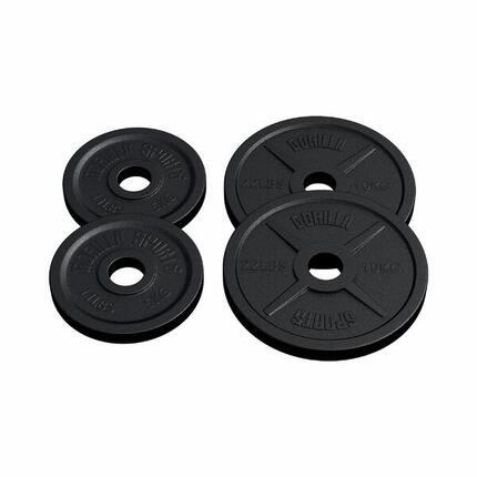 Lot de disques en fonte 2 x 5 KG + 2 x 10 KG, disques Olympiques 51 mm | Poids c