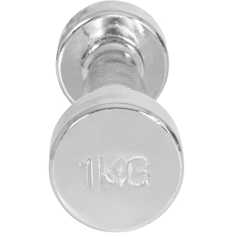 Set de 2 Gantere cromate cu greutate fixa de la 2kg -40 KG