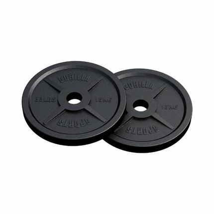 Disques Olympiques en fonte 51 mm | Poids compatibles avec barre olympique 50 mm