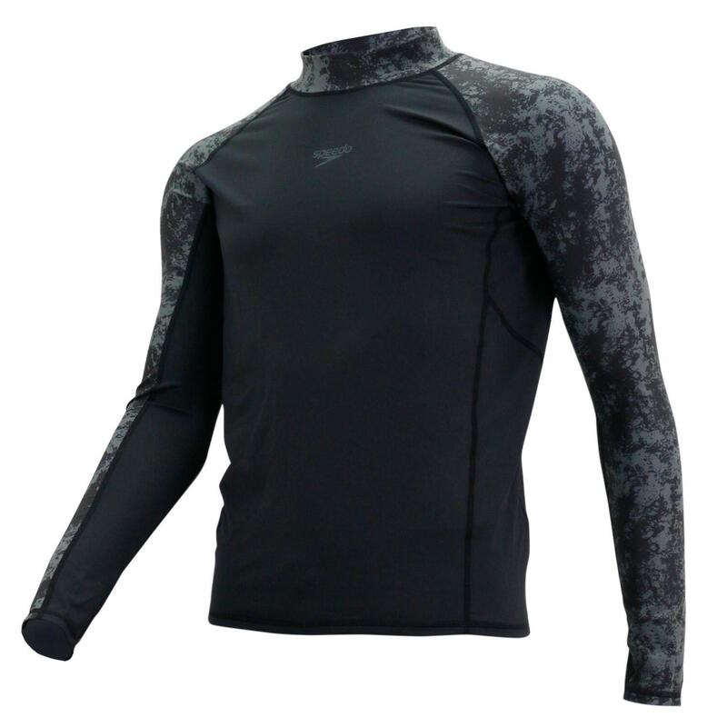 MEN PERFORMANCE LONG SLEEVES RASHGUARD - BLACK