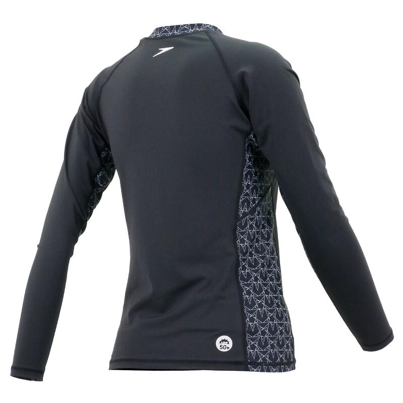 LADIES PERFORMANCE LONG SLEEVES RASHGUARD - BLACK