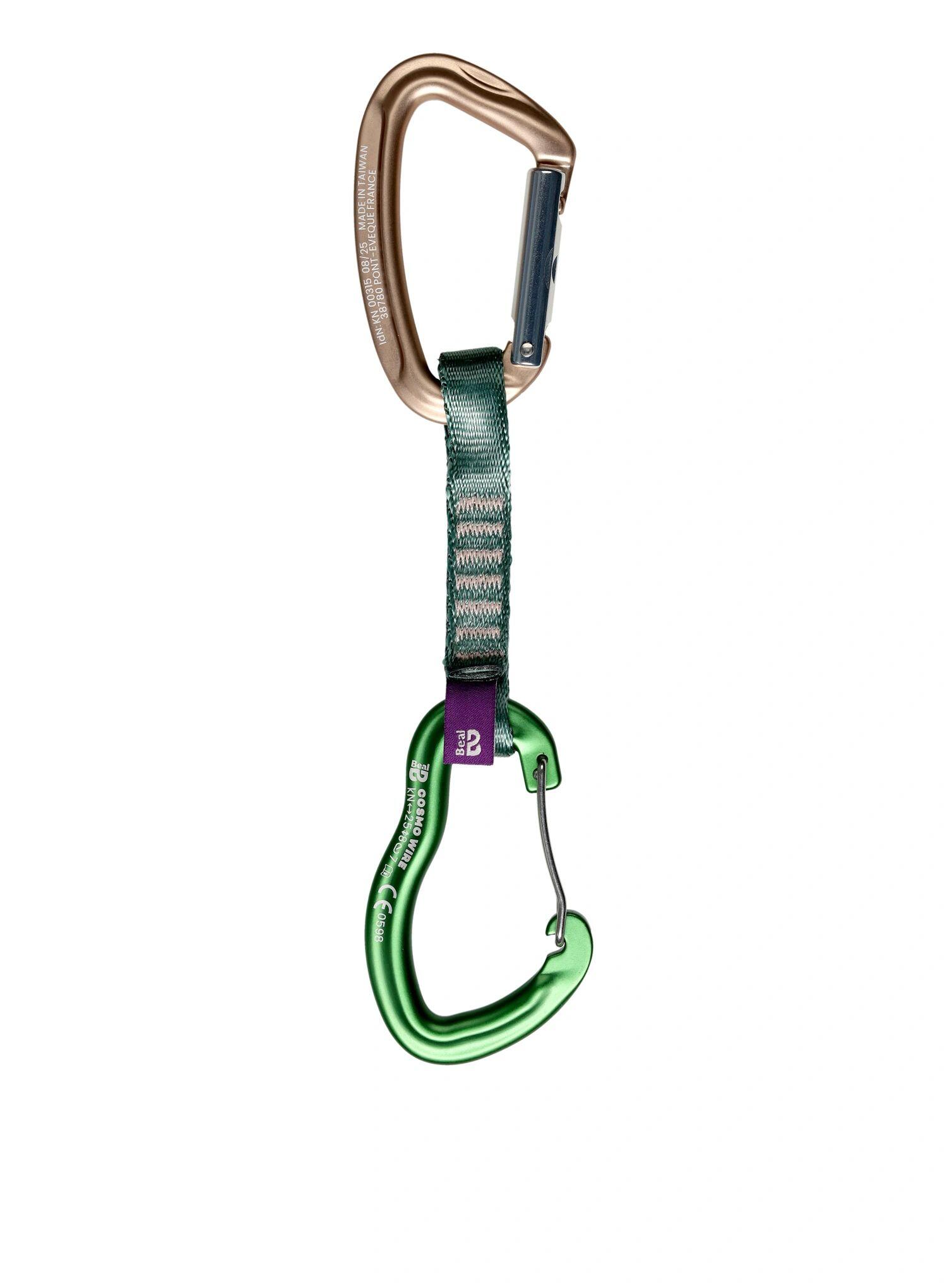 Ekspres wspinaczkowy Beal Zest 11 cm - green 2/5