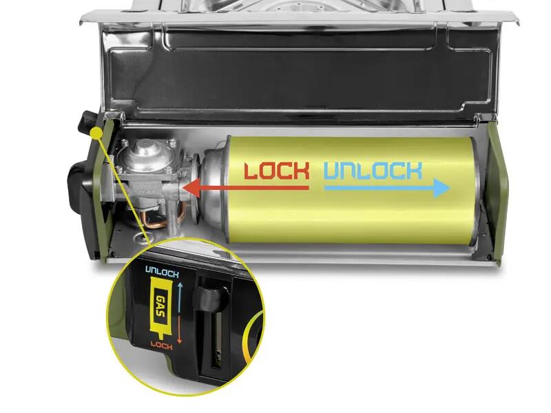 Réchaud à gaz INOXIA 4/7