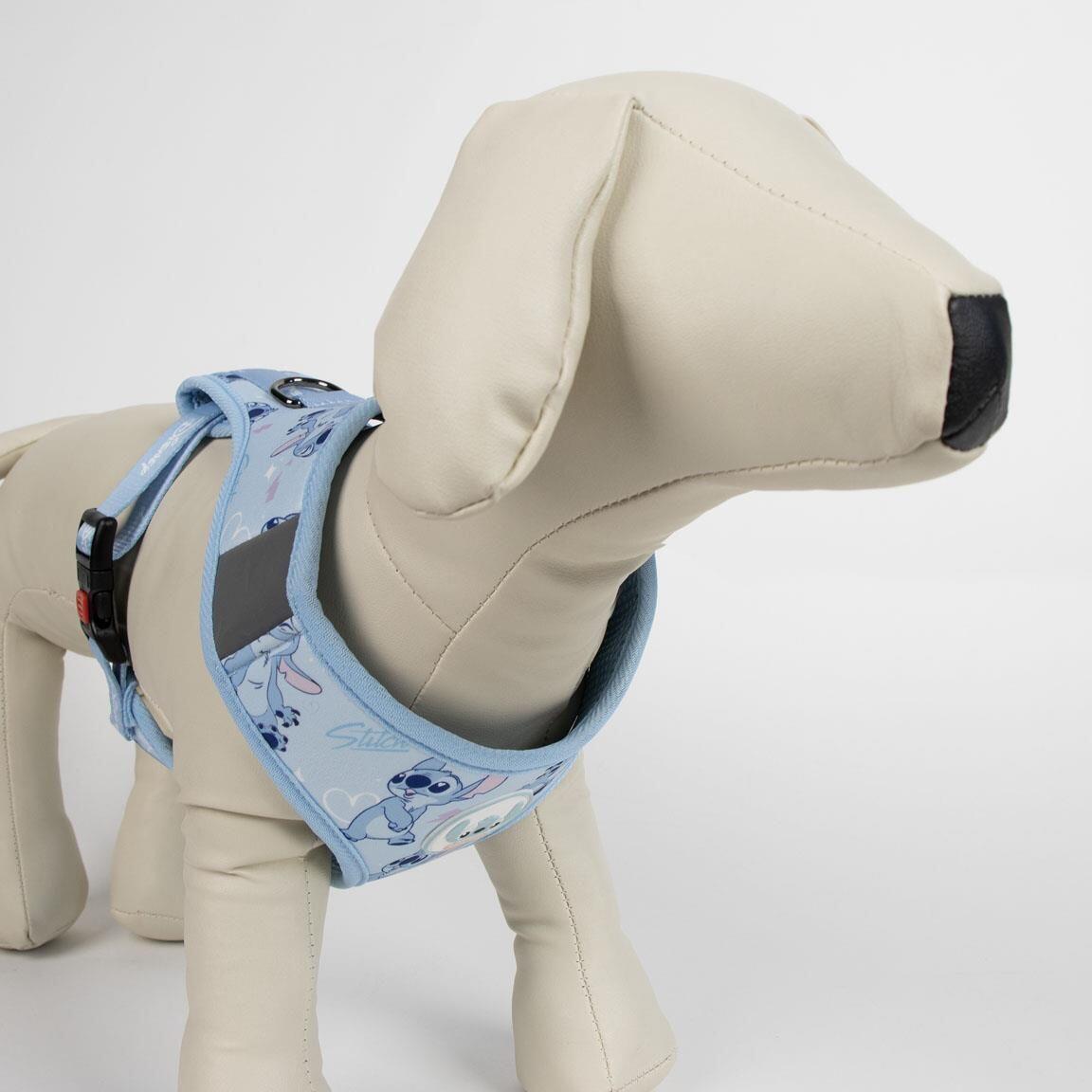 Harnais pour chiens Stitch Talla S-M Ajustable avec Bandas Reflectantes Azul 3/4