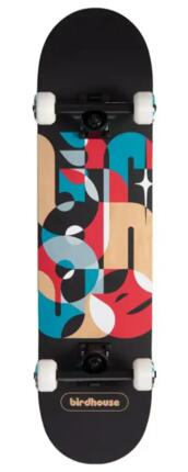 BIRDHOUSE Skateboard Complet Overlay Logo 7.75" Noir