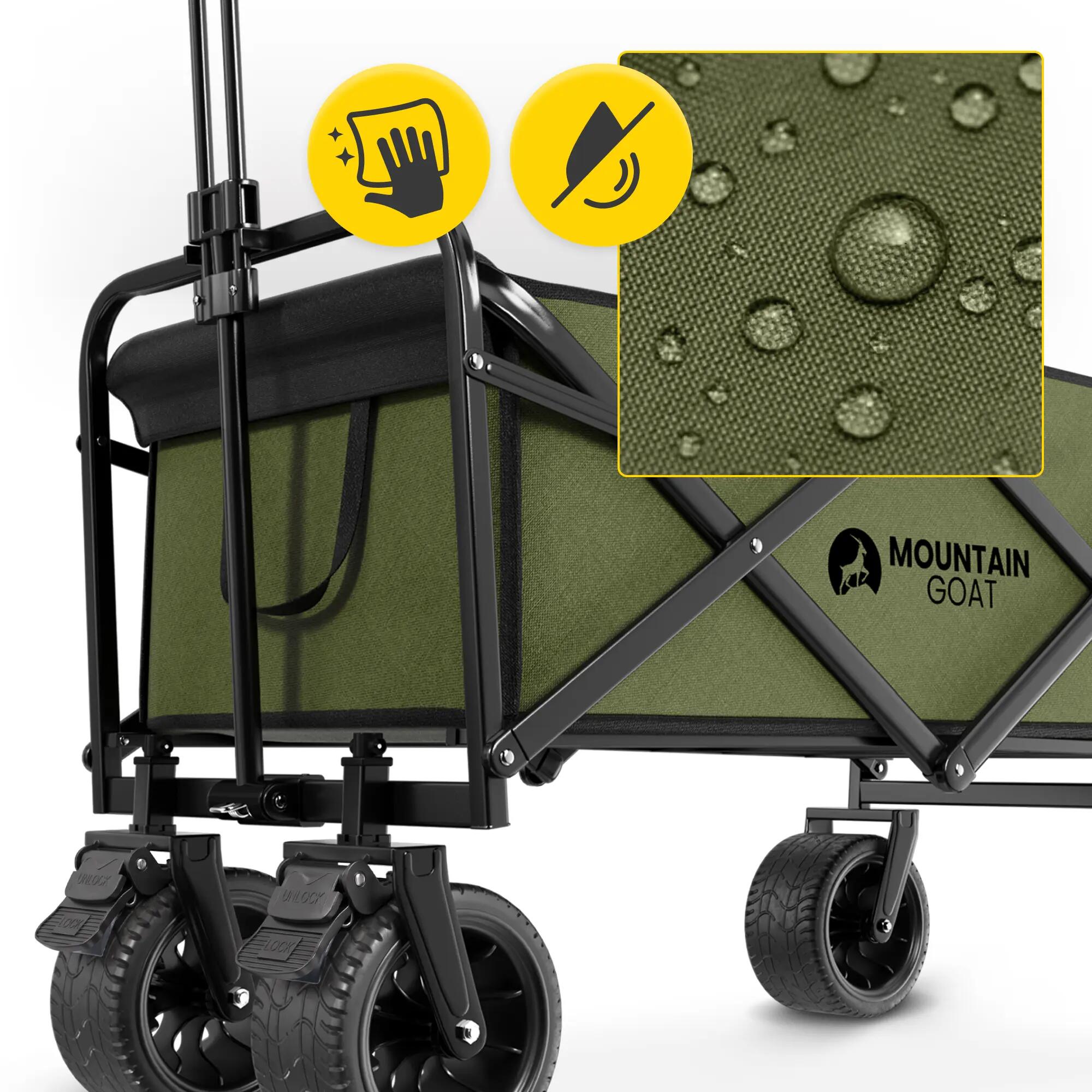 Strand- Outdoor-Wagen PRO Bollerwagen Faltbar Transportwagen Mountain Goat 6/14