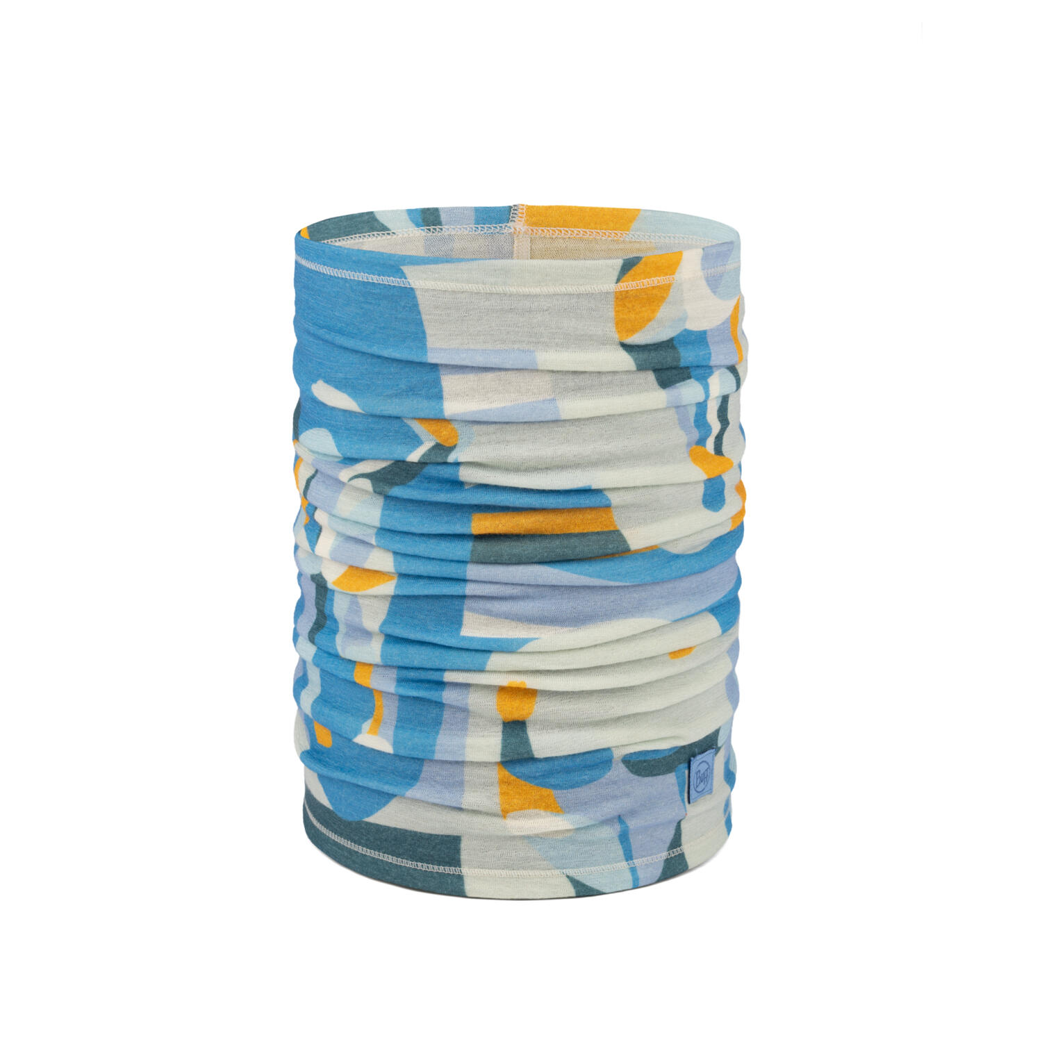 Merino Lightweight Prints Unisex Buff Bleu TAILLE UNIQUE 2/7