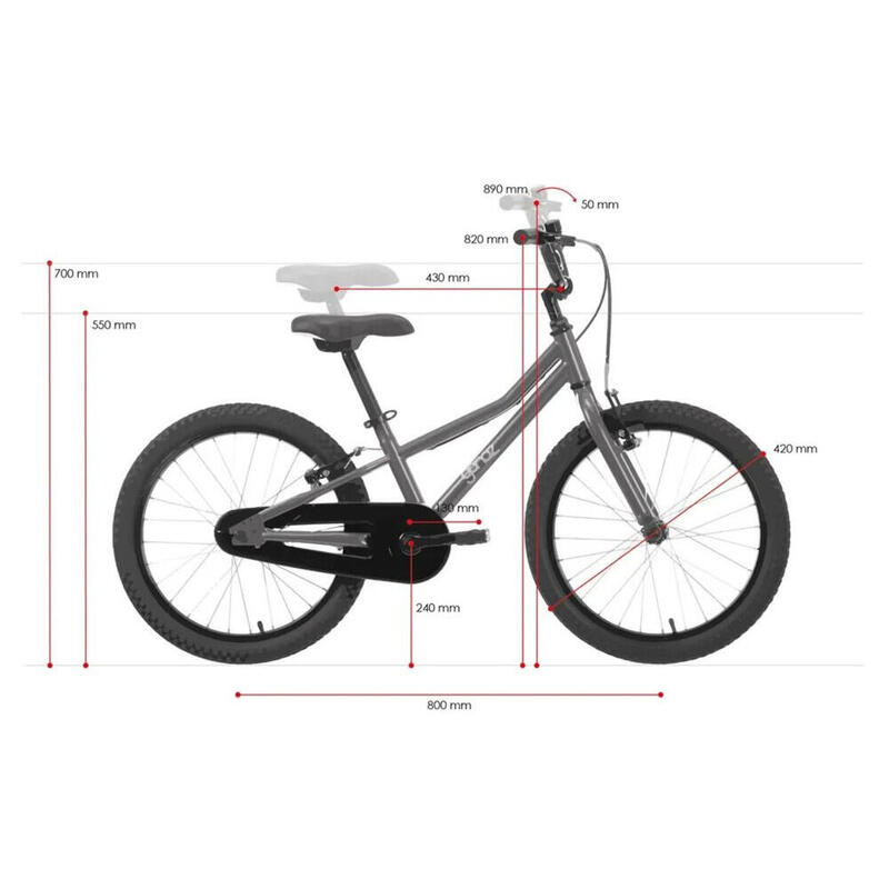 Bicicletă copii Ganaz Evofit 20 inch albastru