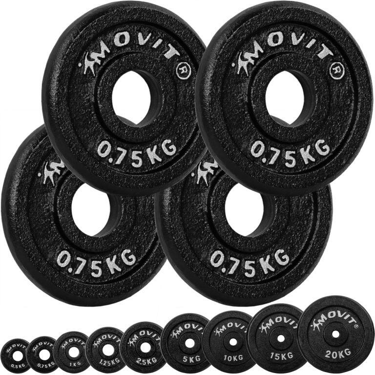 Závaží - posilování - litina, 0,75 kg kotouče - sada 4 ks 2/5