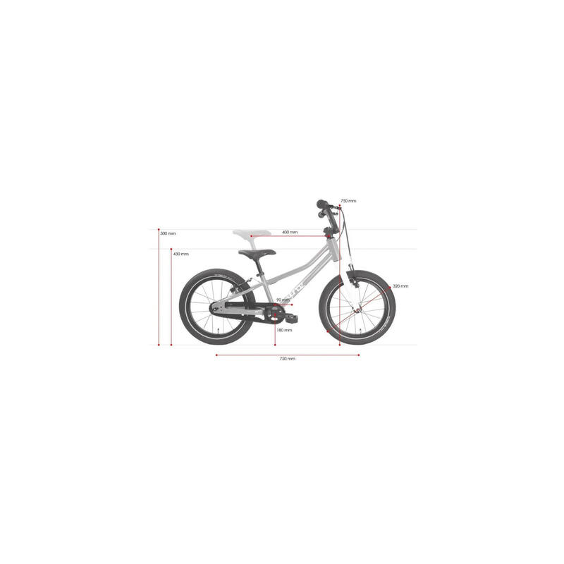 Bicicletă copii MTB Ganaz Ultralight 16 inch roz