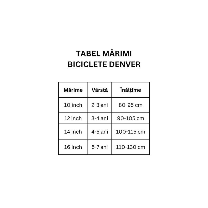 Bicicletă copii Denver Batman 16 inch negru