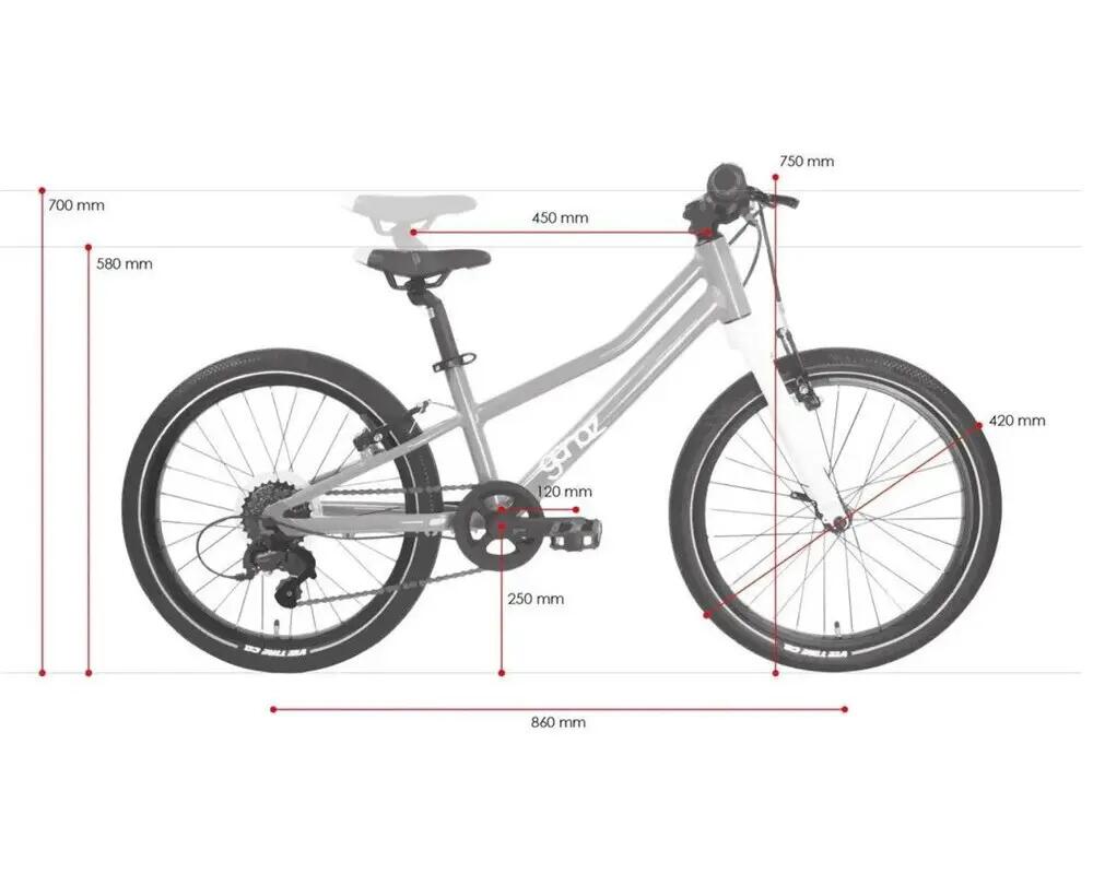 Bicicletă copii MTB Ganaz Ultralight 20 inch roz 11/11