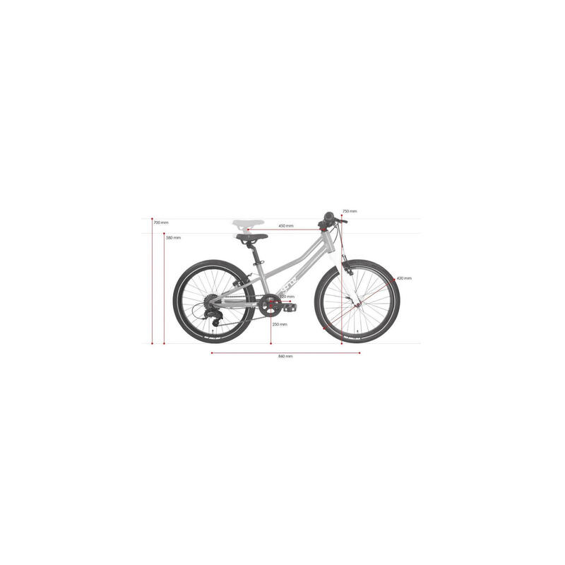 Bicicletă copii MTB Ganaz Ultralight 20 inch albastru