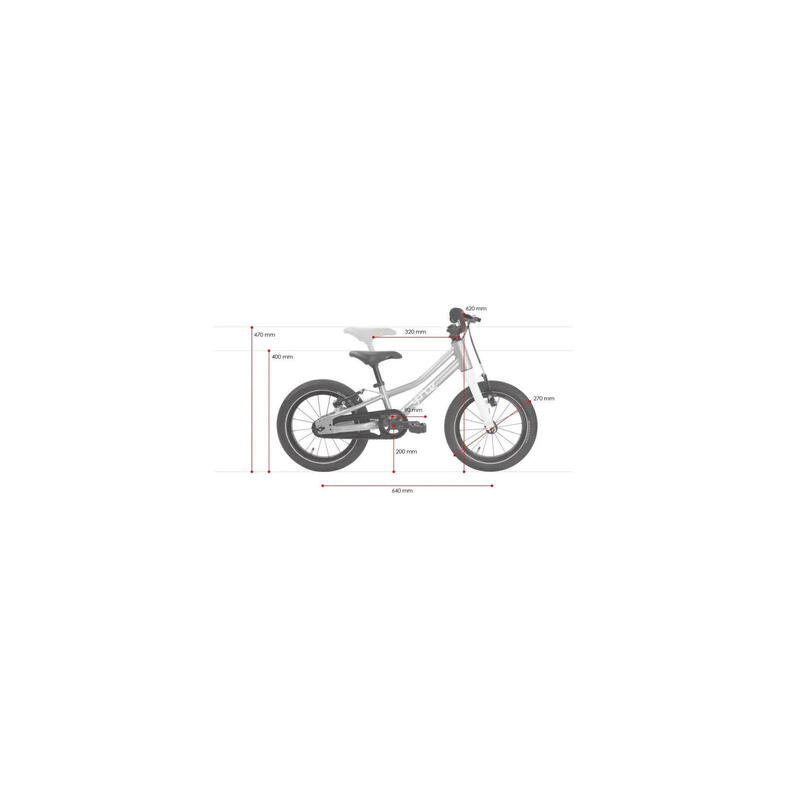 Bicicletă copii MTB Ganaz Ultralight 14 inch albastru
