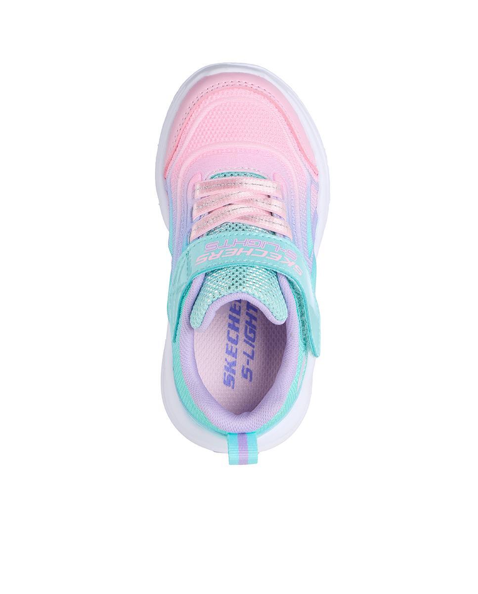 Sapatilhas Skechers Menina Sola Glow Azul-turquesa Multicolor 3/7
