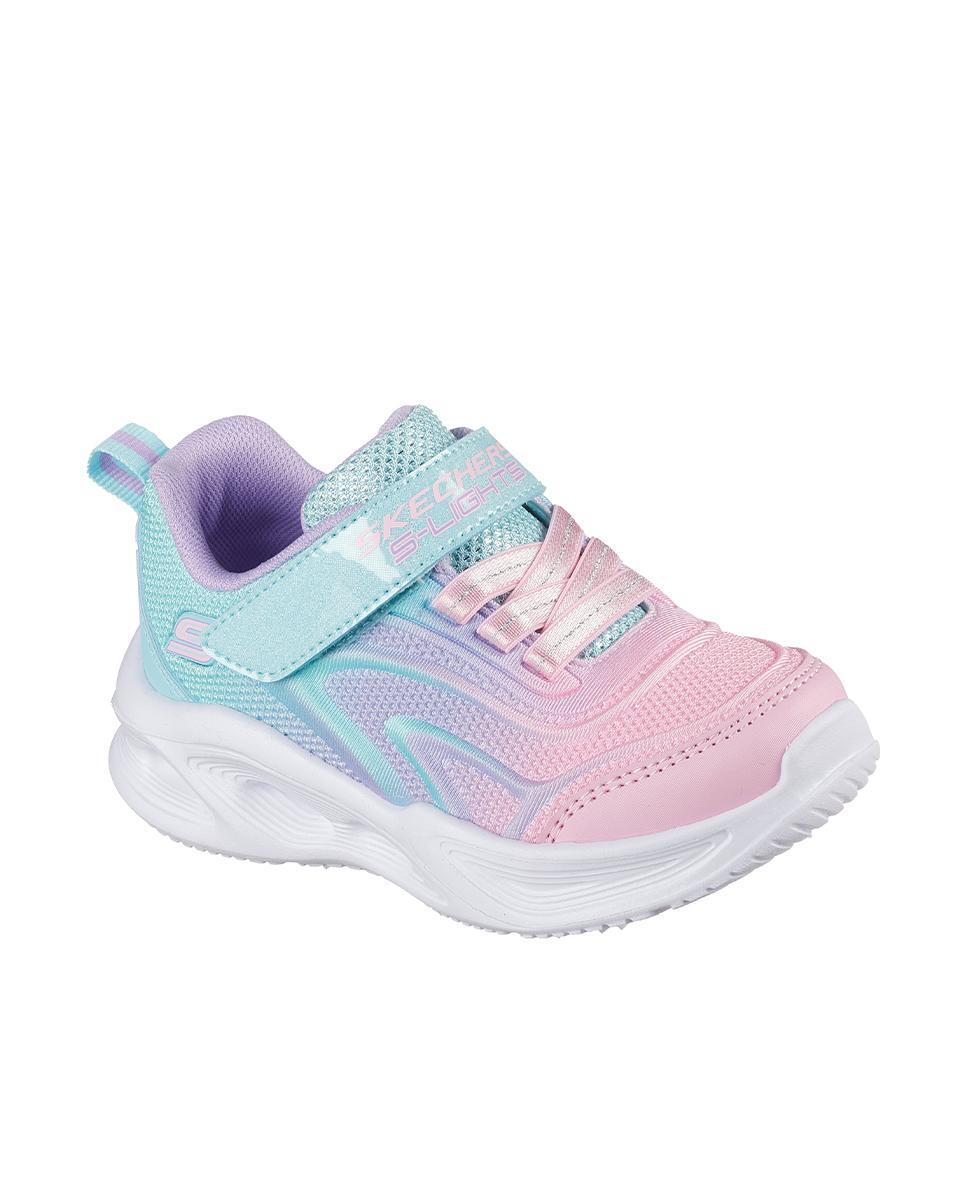 Sapatilhas Skechers Menina Sola Glow Azul-turquesa Multicolor 2/7