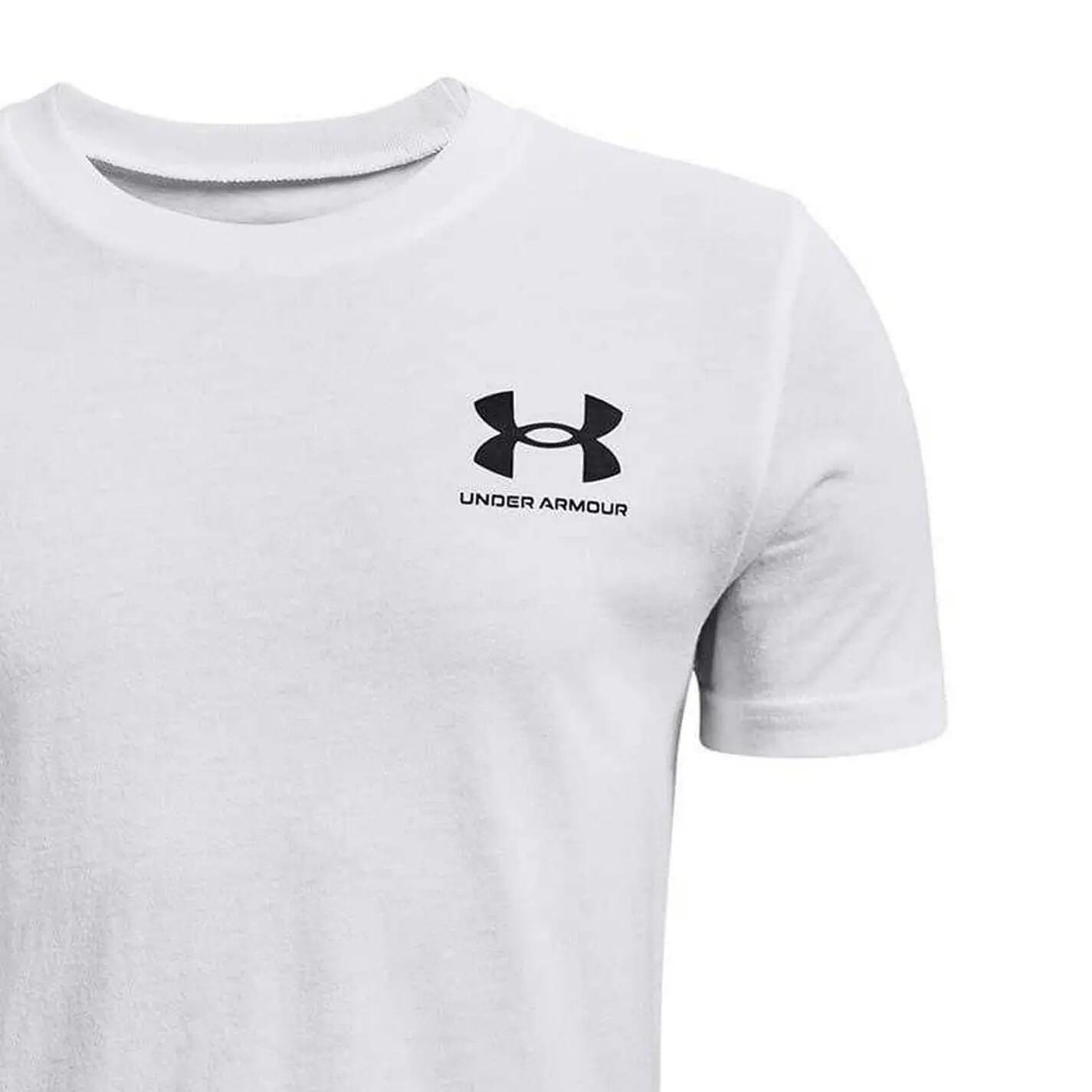 Tshirt Manches Courtes Motif/style Logo Garçon (Blanc) 3/3