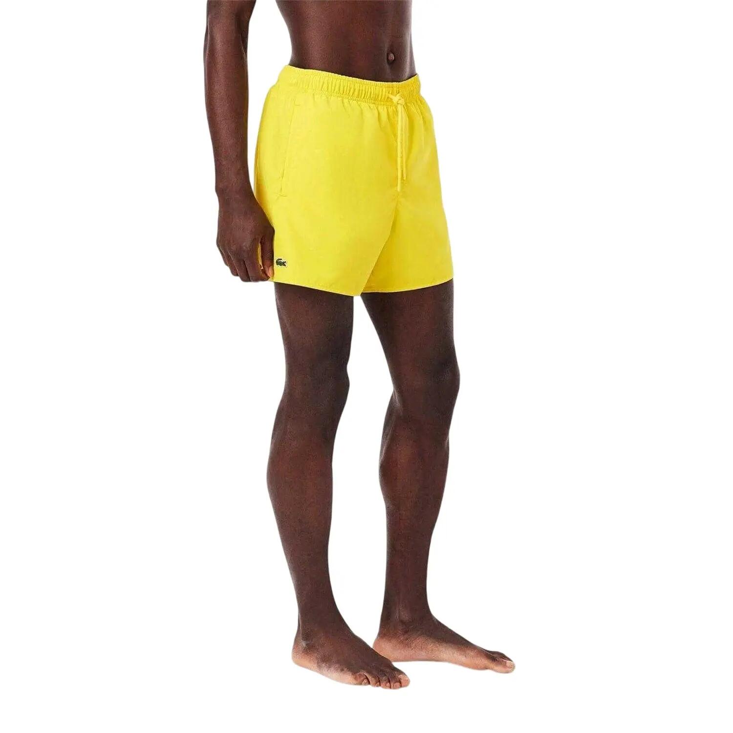 Short De Bain Motif/style Logo Homme (Jaune) 3/4