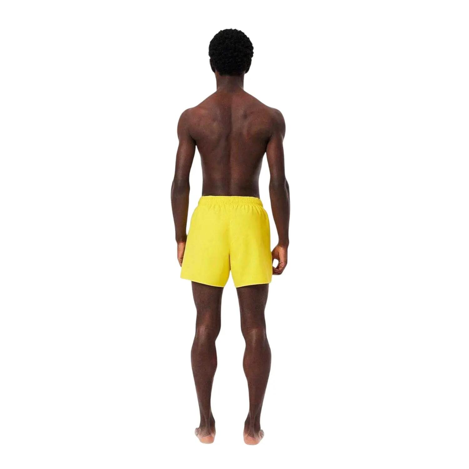 Short De Bain Motif/style Logo Homme (Jaune) 2/4