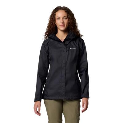 Giacca Impermeabile Impacchettabile Donna Columbia Nero